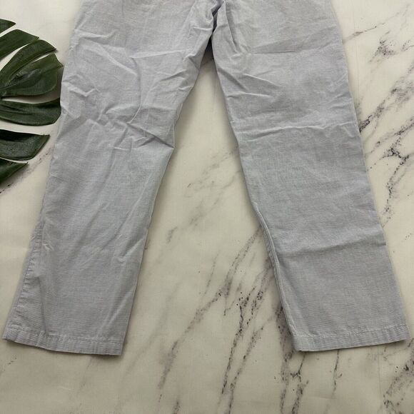 Khakis By Gap Womens Broken In Straight Leg Pant Size 2 Blue White Micro Stripe - Picture 8 of 8